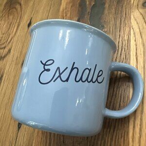 Free Period Press Inhale Exhale Coffee Mug Tea Blue